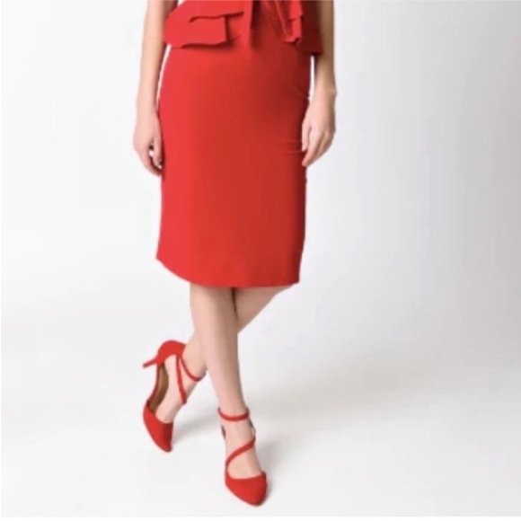 🆕 Stop Staring “Faith” vintage inspired pinup retro peplum midi dress. - Picture 3 of 14